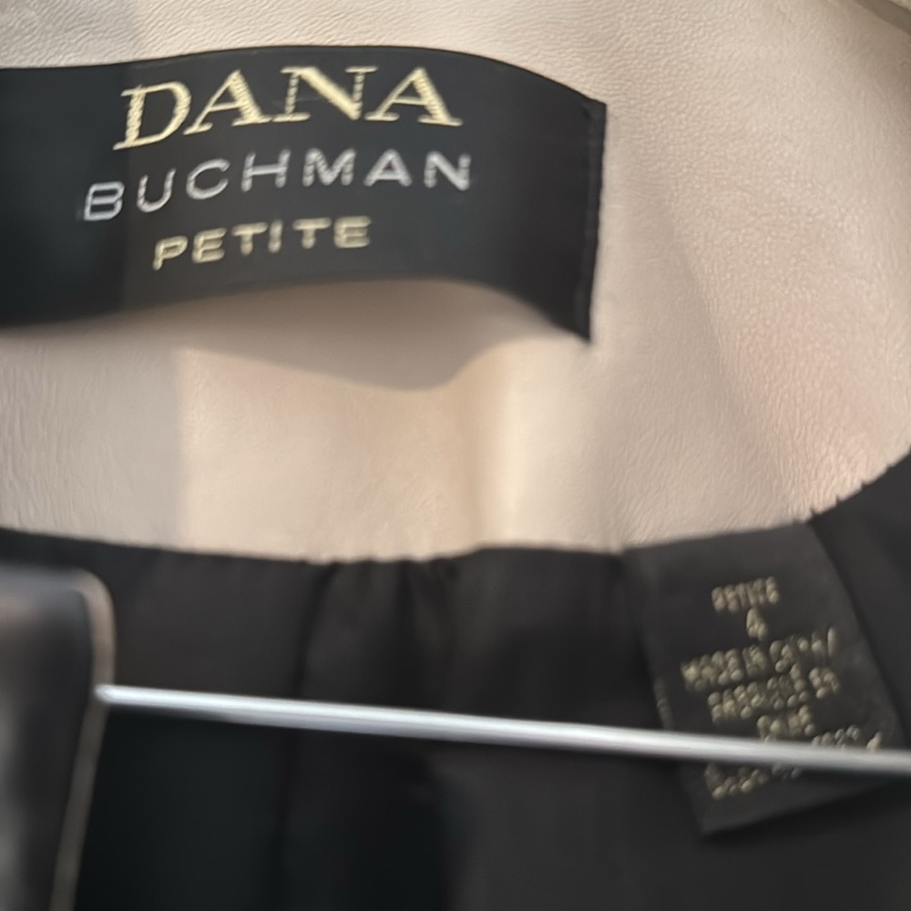 Dana Buchman Black Leather Jacket